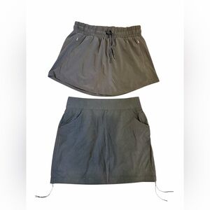 BUNDLE of 2 SKORTS - All in motion and Columbia Skort Size Medium BLACK